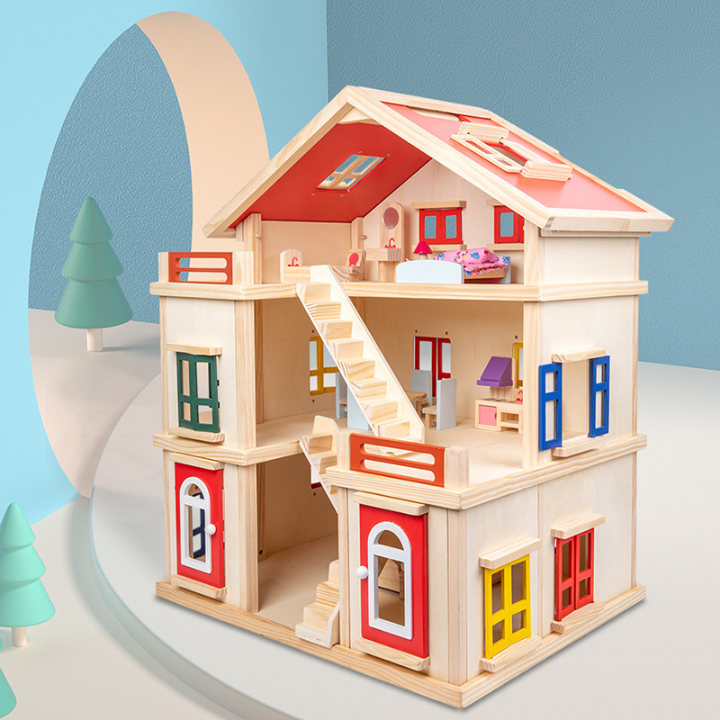 Butuh rumah boneka kayu untuk balita yang menyenangkan dan tahan lama?