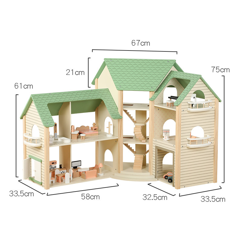 Mencari rumah boneka kayu sudut modular untuk saluran ritel Anda?